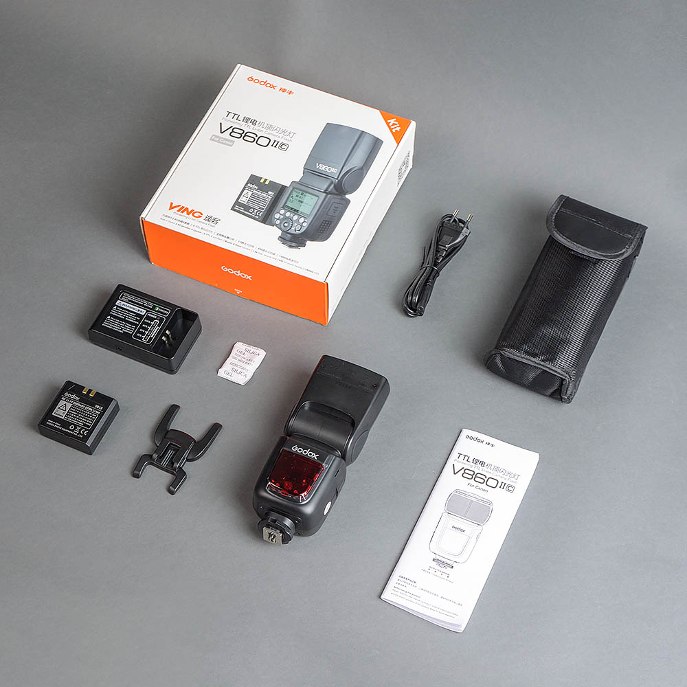 Блиц обзор-распаковка накамерной вспышки Godox Ving V860II Canon Блиц обзор-распаковка накамерной вспышки Godox Ving V860II Canon