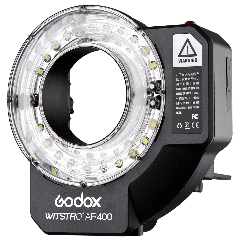 Вспышка кольцевая Godox Witstro AR400 аккумуляторная