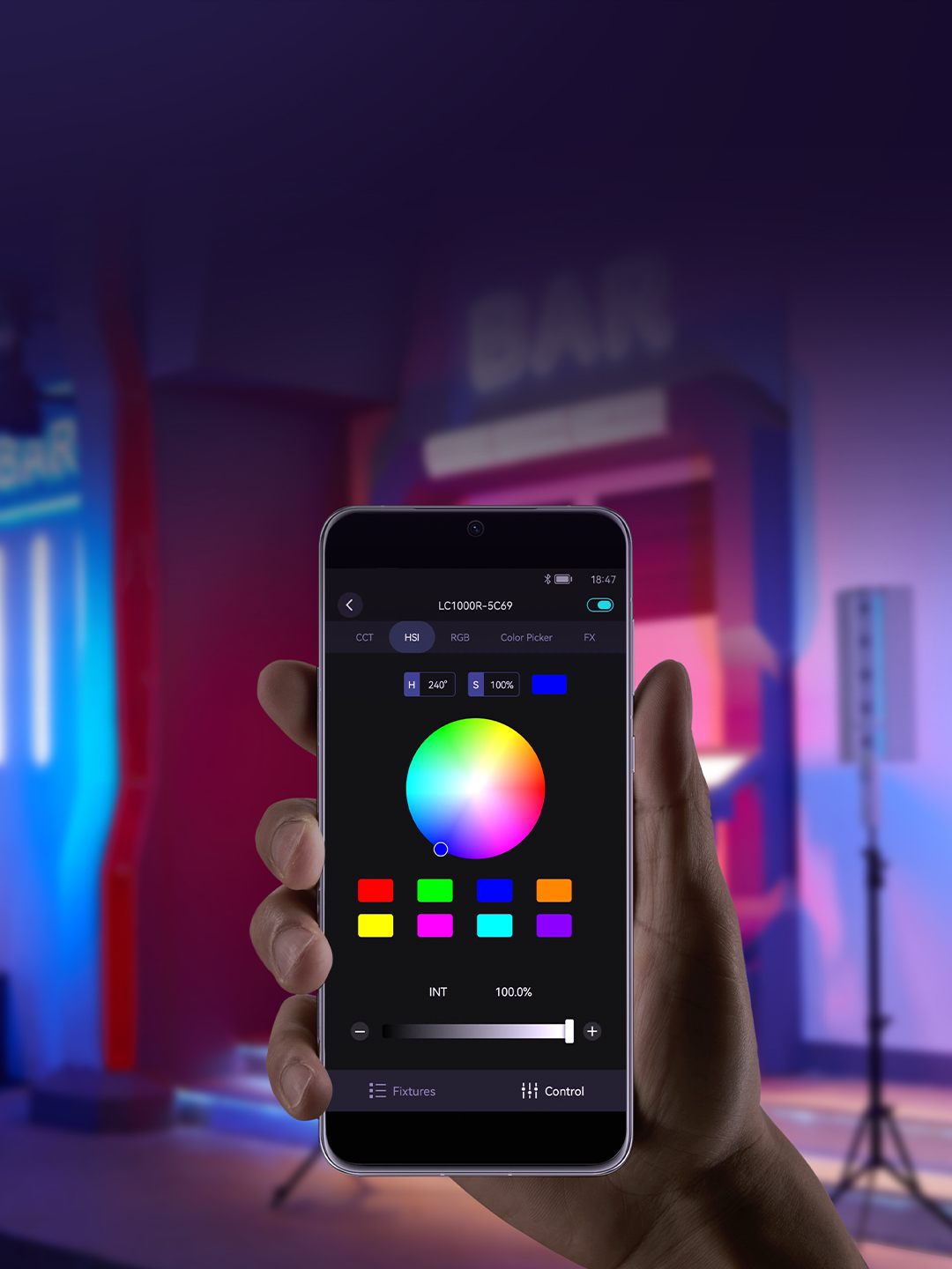 Осветитель светодиодный Godox LC1000R RGB: характеристики, фото, цена ...