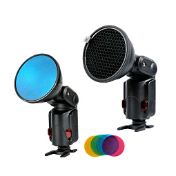 Набор фильтров и сотовая насадка Godox AD-S11 для вспышек Witstro AD200/AD360II Набор фильтров и сотовая насадка Godox AD-S11 для вспышек Witstro AD200/AD360II