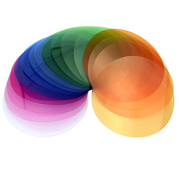 Набор корректирующих светофильтров Godox V-11T для круглой головки Набор корректирующих светофильтров Godox V-11T для круглой головки